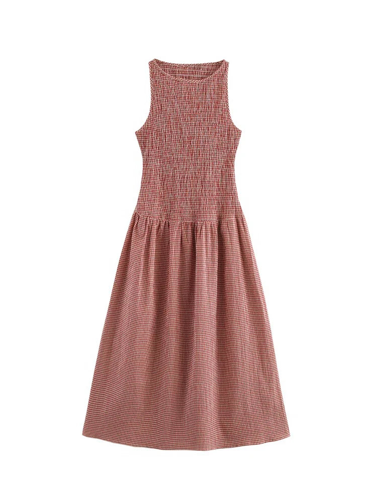 Women's Sweet Plaid Dress