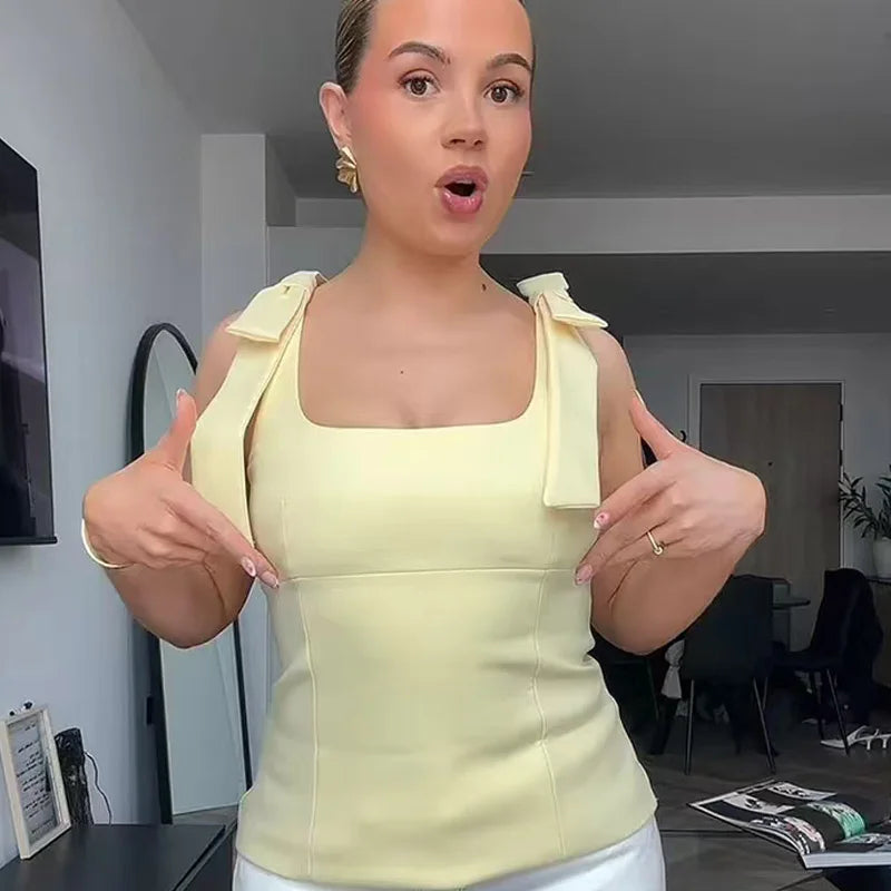 Butterfly Crop Top Woman