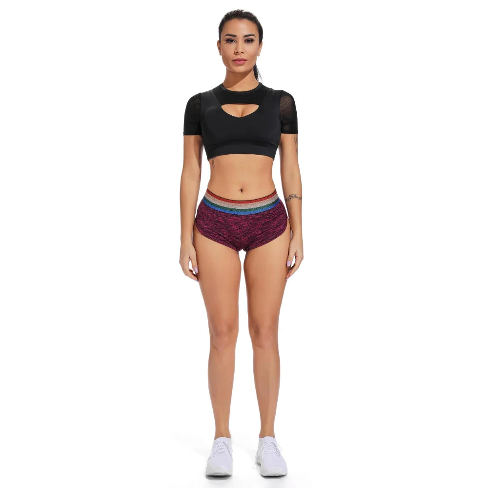 Women Shorts Push Up Hip Fitness