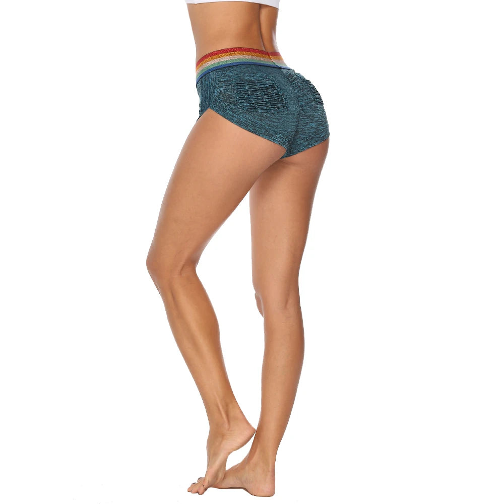 Women Shorts Push Up Hip Fitness