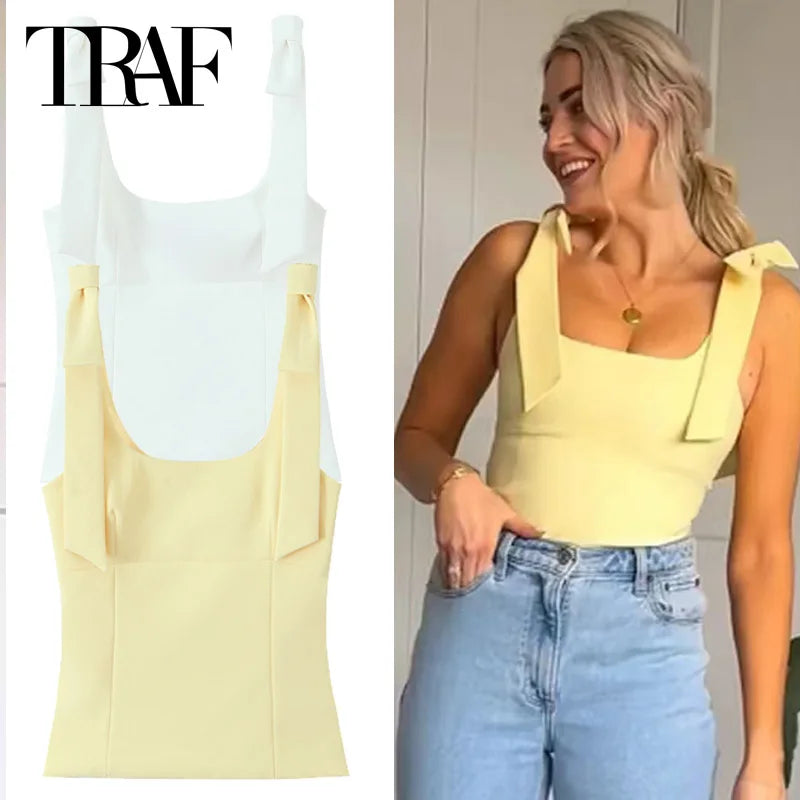 Butterfly Crop Top Woman