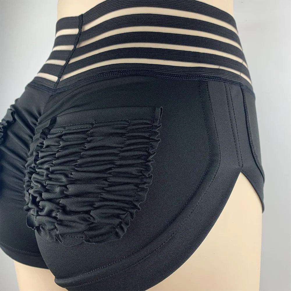Women Shorts Push Up Hip Fitness