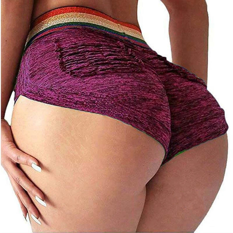 Women Shorts Push Up Hip Fitness